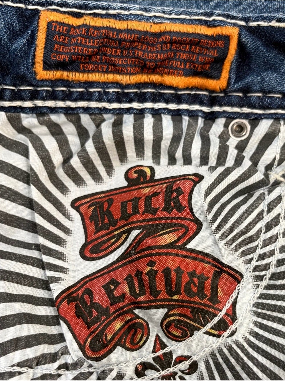 Rock Revival Women's Crimson Mid-Rise Straight Jean Exclusive to Buckle Size 32 - Picture 14 of 16